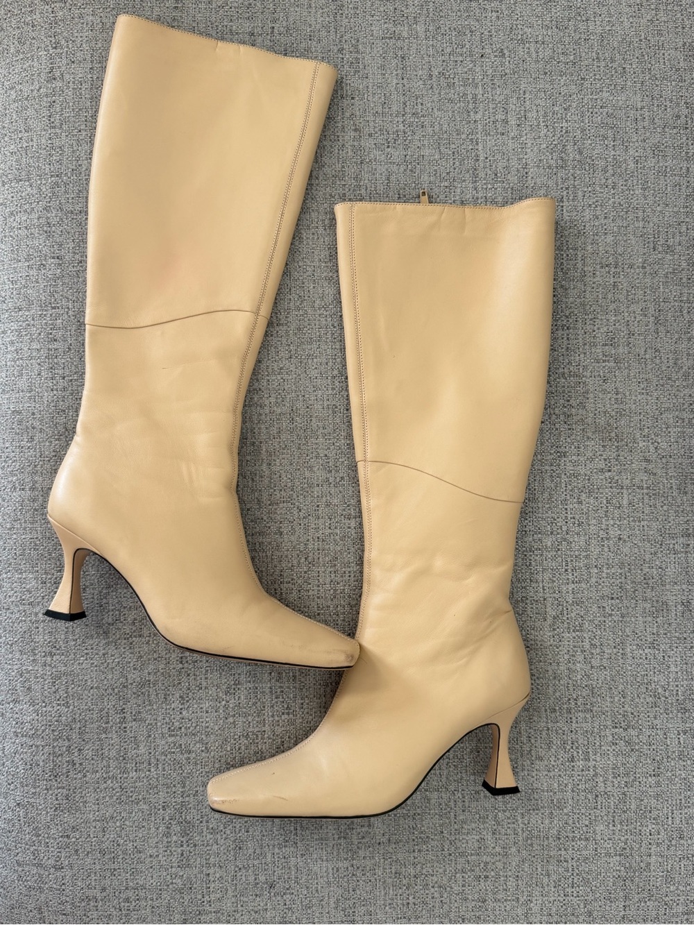Tony bianco Fantasy Leather Knee-High Heeled Boots 8.5